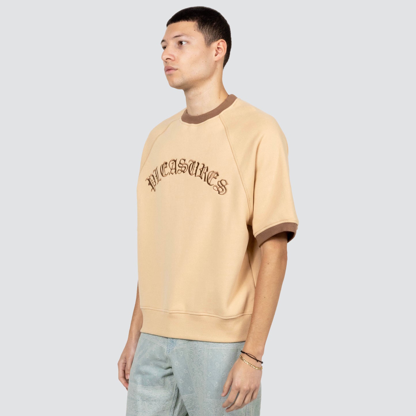 Pleasures Old E Ringer Crewneck Short Sleeve